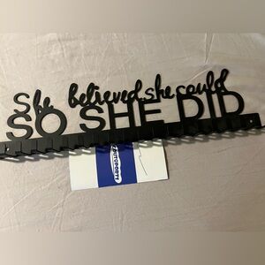 Black Inspirational Wall Decor by